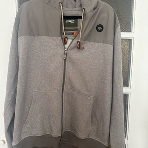 Howler Bros grey full-zip sweatshirt